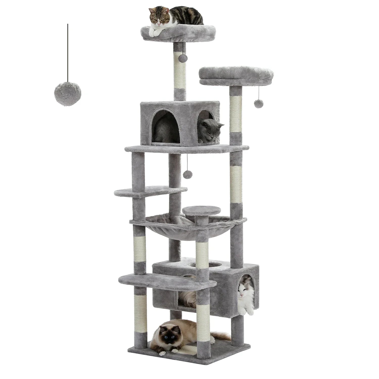 Arbre à chat, Aire de jeu pour chat, Plateau et poteaux pour chat