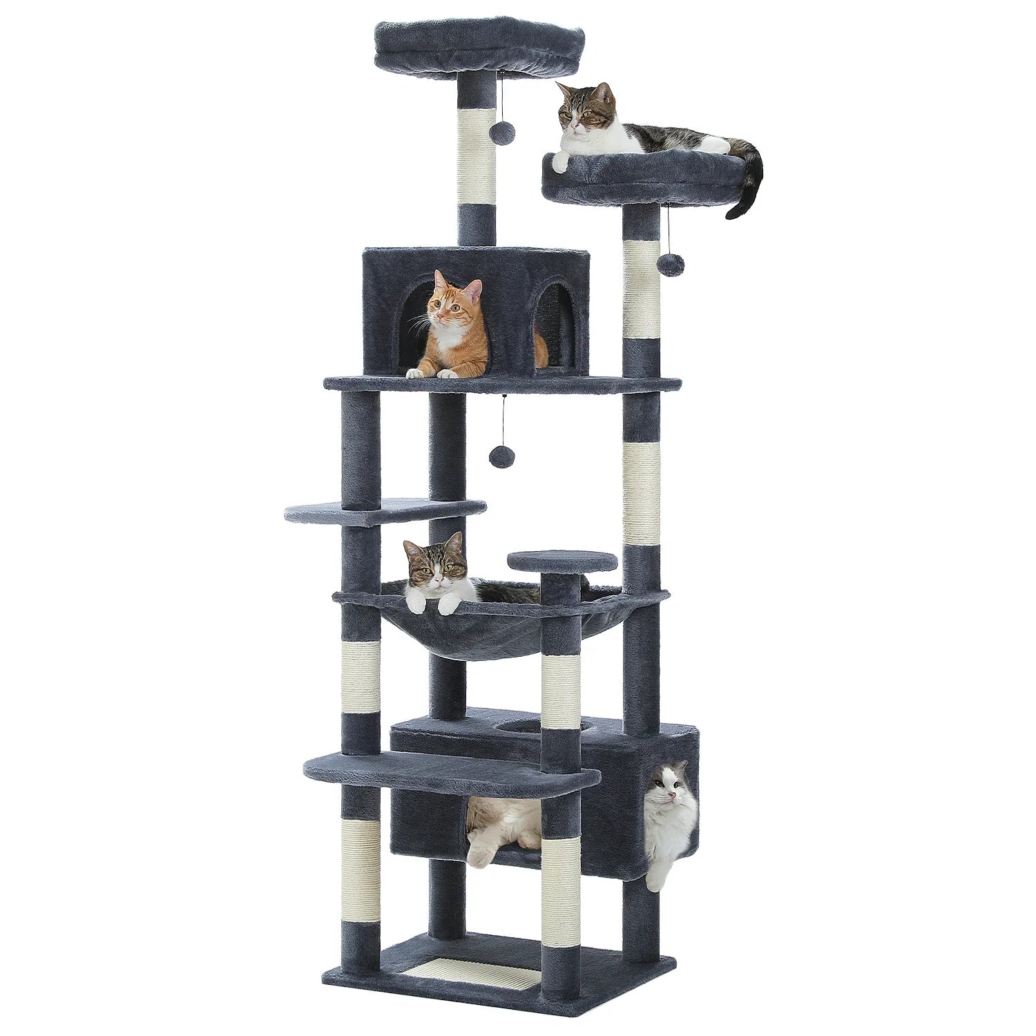 Arbre à chat, Aire de jeu pour chat, Plateau et poteaux pour chat